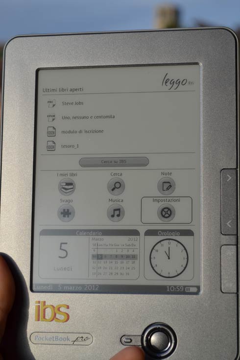 Recensione del lettore ebook LeggoIBS PB612 Wi-Fi