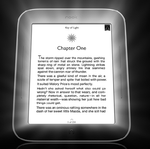 Presentato il nuovo Nook Touch “GlowLight”