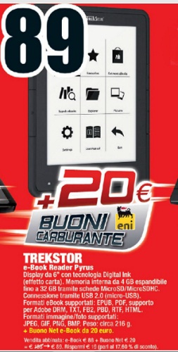 TrekStor Pyrus sul volantino MediaWorld