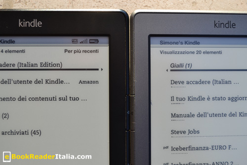 Amazon Kindle: edizione 2012 e 2011 a confronto