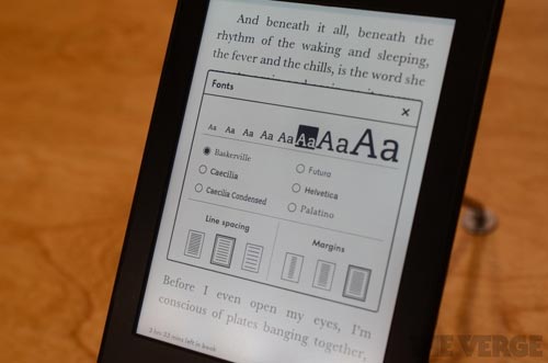 Il Kindle PaperWhite e i nuovi fonts