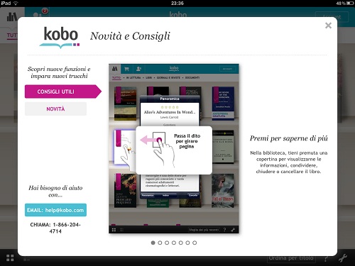 L'applicazione Kobo per iPad è ora in Italiano