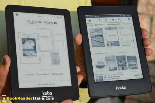 Kobo Glo e Kindle PaperWhite