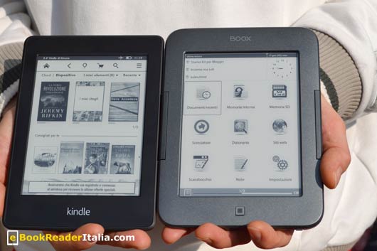 Onyx Booxi62 HD FireFly e Kindle PaperWhite a confronto