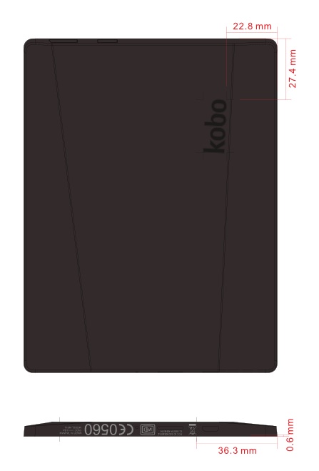 L'unica immagine ufficiale del Kobo N514