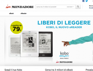 Da oggi il lettore ebook Kobo Touch in 300 librerie Mondadori