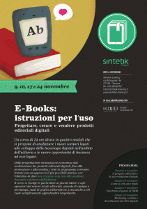 A Verona 4 incontri per il corso: Ebooks, istruzioni per l’uso