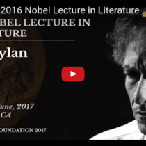 Il discorso di Bob Dylan, Premio Nobel Letteratura 2016