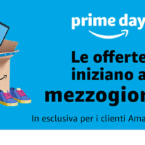 Amazon Prime Day: sconti da oggi e fino a mezzanotte del 17 luglio