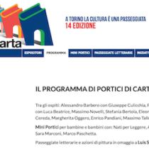 Torino: Portici di Carta il 24 giugno edizione 2021